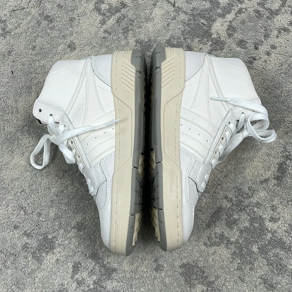 NIB Gola Challenge High Sneakers White Leather Hi Top Retro 80s Style Sz 6.5